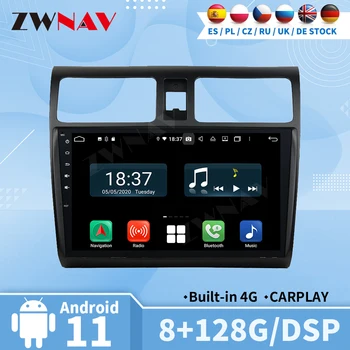 Carplay Radyo Bluetooth GPS Suzuki Swift 2005 İçin 2006 2007-2010 Otomotiv Multimedya Merkezi 2 Din Android Otomatik Ekran Stereo
