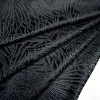 CF880 Siyah Bulutlar Ejderha Jakarlı Çin Brokar Kumaş Çin Giyim Kostümleri erkek Ceket Kumaş Dikiş DİY Malzeme