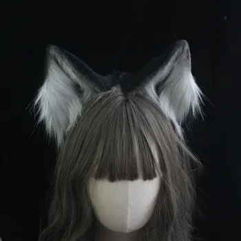 Cosplay Peluş Simülasyon Stereo Hayvan Canavar Kulak Firkete KC Headdress Yumuşak Kardeş Sevimli Kedi Kulak Kurt Kulaklar Lolita Kafa Bandı Sahne