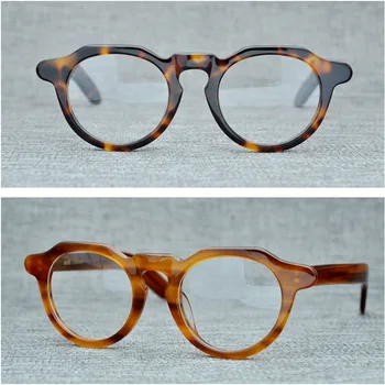 Cubojue Asetat Gözlük Çerçeve Erkekler Kadınlar Kalın Gözlük erkek Optik Reçete Gözlük Vintage Yenilik Kaplumbağa Erkek