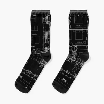 Detaylı Mimari Özel ev Flo mürettebat çorap Ayak Bileği Kadın diz Yüksek Siyah En iyi Erkek