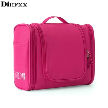 DIHFXX Seyahat Makyaj Çantası Unisex Kadın Kozmetik çantası Asılı Seyahat Organizatör çanta Yıkama Tuvalet kitleri Saklama Torbaları DX-33