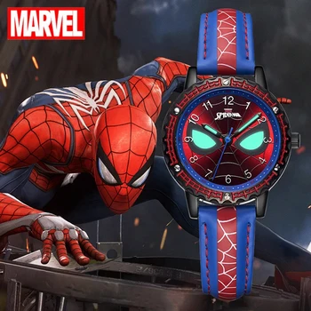 Disney Örümcek Adam Süper Kahraman Serin quartz saat Marvel Öğrenci Saat Genç Çocuk doğum günü hediyesi Çocuklar Lüks Zaman Erkek Gençlik Sıcak Zaman