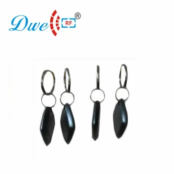 DWE CC RF Yakınlık EM4100 Jetonu Anahtar Etiketi Temassız Siyah Ucuz Pasif RFID Keyfobs K004