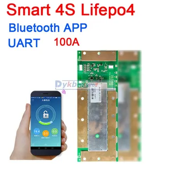 DYKB 4S 150A 12V Lifepo4 lityum demir fosfat Akıllı BMS pil koruma levhası w denge Bluetooth APP UART yazılım monitör