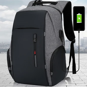 Erkek iş çantası Laptop çantası Çok Fonksiyonlu USB sırt çantası Büyük kapasiteli sırt çantası Su Geçirmez