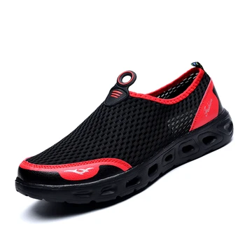 Erkekler Aqua Ayakkabı Moda Açık Nefes plaj ayakkabısı Hafif Çabuk kuruyan yürüyüş botları Spor Su Kamp Sneakers Ayakkabı