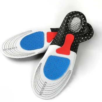Erkekler Kesilebilir Sneaker Tabanlık EVA Silikon Nefes Yastıklama Arch Destek Koşu Spor Ayakkabı Ekler Ter Emme Pedleri