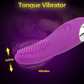 Erotik Seks Shop Yalama Dil Vibratör Oral Seks Yapay Penis Vibratör Meme Klitoris Stimülatörü Ürünleri Yetişkin Seks Oyuncakları Kadın için