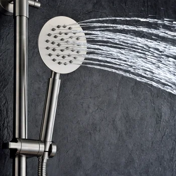Evrensel Yüksek Basınçlı Yağmur Banyo Duş Su tasarruflu duş başlığı Lüks Ev Otel Banyo Püskürtücü paslanmaz çelik