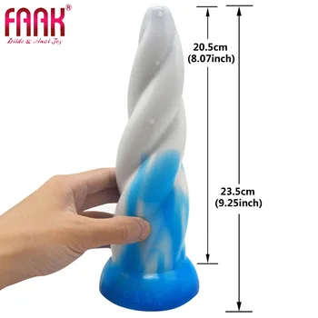 FAAK Analplug Renk Yapay Penis Gspot Vajinal Anal Oral Manuel Enayi Masaj Kadın Mastürbasyon Büyük parçacık manuel anal genişletici