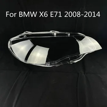 Far Kapağı Lamba Gölge Ön Far Kabuk BMW X6 E71 2008 2009 2010 2011 2012 2013 2014 Lens Kabuk aydınlatma koruması
