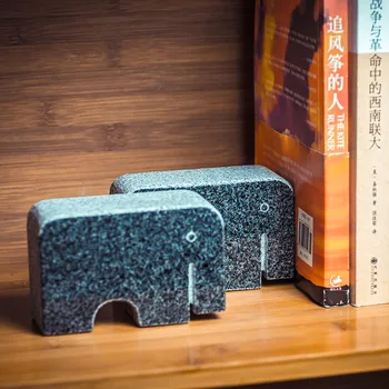 Fil taş Masa Standları Bookend Tutucu Ev Dekorasyon aksesuarları Ofis Okul Malzemeleri Kırtasiye Yaratıcı noel hediyesi