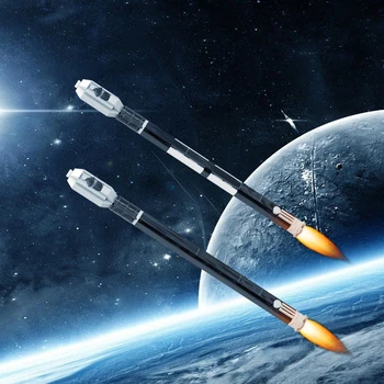Firefly Alfa Roket 1: 110 MOC Yapı Taşı Kiti Uzay Uydu Fırlatıcı Mars Keşfetmek Araç Tuğla Modeli Oyuncak DIY Çocuk Hediye