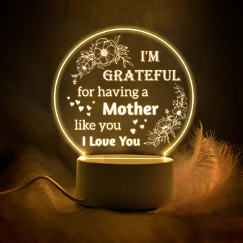 Gece Lambası Üst noel hediyesi Baba Anne Kişiselleştirilmiş Hediye Doğum Günü Fantezi Aydınlatma Aile Hediyeler led ışık