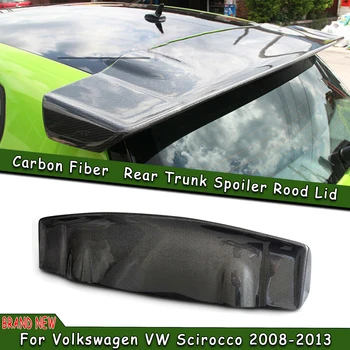 Gerçek Karbon Fiber Oto Arka Spoiler Çatı Kanat Kuyruk Kapısı Kapağı Bagaj Pencere Trim Splitter Dudak Volkswagen VW Scirocco 2008-2013