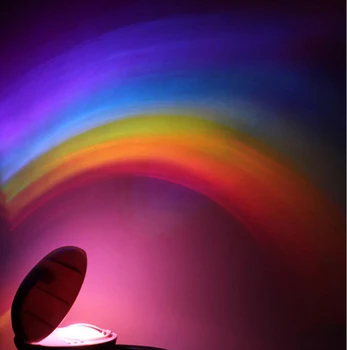 Gökkuşağı Gece ışık projektör, 3 Modları, Yumurta Şekilli LED Renkli Lamba Romantik Gökkuşağı Dekorasyon Eşi için Mükemmel Hediye, Kız