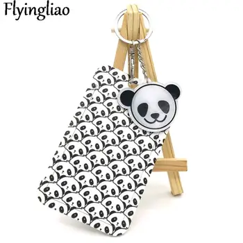 Güzel Panda anahtarlık güzel kolye anahtarlık Güzel anahtarlık kadın kız anahtarlık çanta süsleme altın anahtarlık süsleme