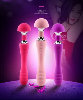 Güçlü Kadın AV Dildos 10 Hız Sihirli Değnek Masaj Oral Klitoris Yetişkin Seks Oyuncakları Vibratör Erotik Güçlü Titreşim