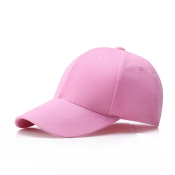 Ilkbahar Yaz Ayarlanabilir Düz Renk bayan Beyzbol kapaklar Kore Çift siyah Kap şapka Erkekler için Açık Pamuk Güneş şoför şapkası