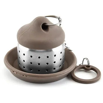 Iskandinav Tarzı Çay Demlik Silikon + paslanmaz çelik tel örgü çay süzgeci Bitkisel İlaç çay makinesi Seti Aksesuarları mutfak gereçleri