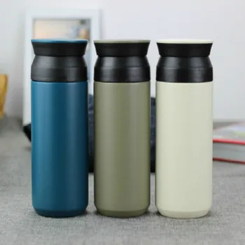 Iş termos bardak termos 304 paslanmaz çelik açık kahve fincanı yaratıcı sıcak su ısıtıcısı şişe hediye seyahat kupa
