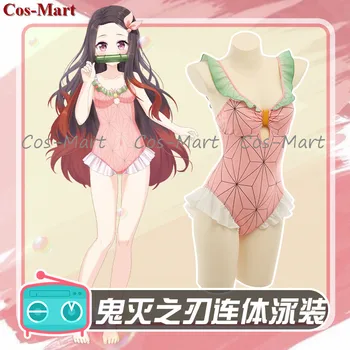 İndirim Anime iblis Avcısı: Kimetsu Hiçbir Yaiba Kamado Nezuko Cosplay Kostüm Tatlı Seksi Mayo Aktivite Parti Rol Oynamak Giyim S-XL