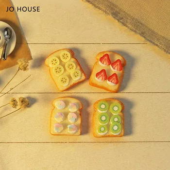 JO EV Mini Meyve Tost 1: 12 Dollhouse Minyatür Modeli Dollhouse Aksesuarları