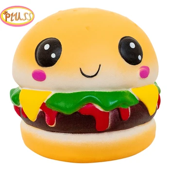 Jumbo Squishy Yavaş Yükselen Hamburger Krem Kokulu Gıda Yumuşak Oyuncaklar Squishies Sıkma ve Stres giderici Oyuncaklar Çocuklar İçin Hediyeler