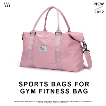 Kadın Spor Çantası Spor Spor Çantası Su Geçirmez Silindir Bir Omuz Açık Yoga Spor Çantası Yüzme seyahat el çantası silindir çanta