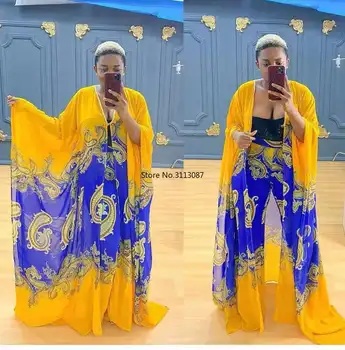 Kadınlar için afrika Giysi 2 Parça Set Kadın Afrika Giysi Afrika Yeni Moda uzun takım elbise pantalonları Takım Elbise Parti Artı Boyutu Elbise
