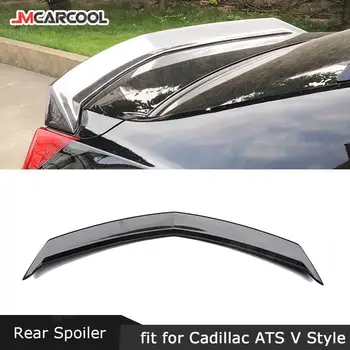 Karbon Fiber Arka Bagaj Spoiler Cadillac ATS Sedan 4 Kapı 2015 -2019 V Stil FRP Arka Bagaj Kapağı Trim Kanat Spoiler