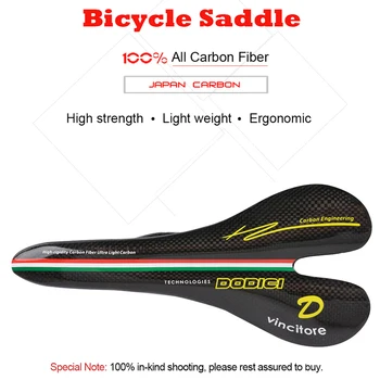 Karbon Fiber Yol Mtb Eyer 3 k Karbon Malzeme Pedleri Süper Hafif Bisiklet Koltuk Bisiklet Parçaları