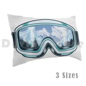 Kayak Gözlüğü Doğa Yansımaları İle Yastık Kılıfı DIY 50x75 Beyaz Hobi Hobiler Kayak Kayak Gözlüğü Gözlüğü Dağ Dağ