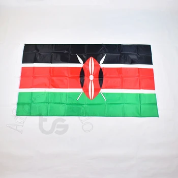 Kenya Kenyalı 90*150cm bayrak Afiş 3x5 Ayak ulusal bayrak Asılı karşılamak için, Geçit Töreni, parti.Asılı, dekorasyon