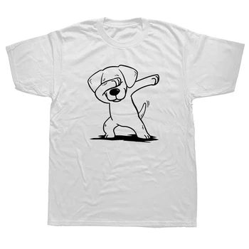 Komik Dabbing Beagle Köpek T Shirt Grafik Pamuk Streetwear Kısa Kollu O-Boyun harajuku tişört Erkek Giyim
