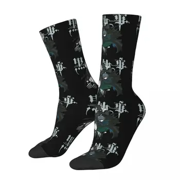 Komik Mutlu erkek Çorapları Ciel Ve Sebastian Temel Vintage Harajuku Siyah Butler Şeytan Hizmetçi Sokak Stili Dikişsiz Ekip Çorap