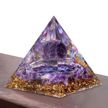 Kristal Piramit Meditasyon Kristalleri şifa taşları Standı Refah Pozitif Enerji Ve İyi Şanslar Şifa Kristalleri Orgon