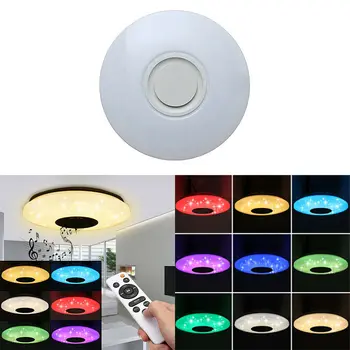Kısılabilir akıllı Müzik LED tavan ışıkları RGB APP uzaktan kumanda Bluetooth tavan lambası Modern tavan + ışıkları Yatak odası lambaları