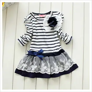 Kız Prenses Elbise 2016 Yeni Moda Marka Çocuk Kız Elbise Sıcak Saling Bebek Çocuk Giyim Seti k1