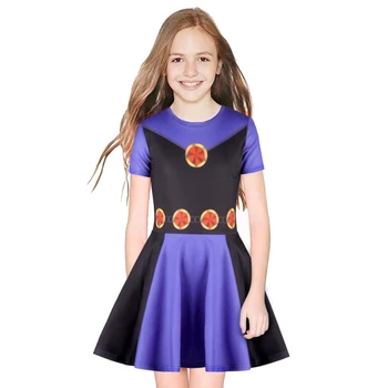 Kızlar Ravena Prenses Elbise Oyuncak Katil Cosplay Giyim Çocuklar Yaz Rahat Rop Yumuşak İnce Yaz Çocuk Elbise Takım Elbise Fantezi