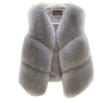 Kış 2022 Yeni kürk yelek kadın moda rahat kısa kürk ceket
