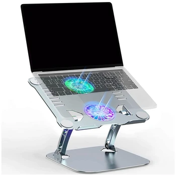Laptop standı, Ayarlanabilir bilgisayar standı USB Soğutma Fanı Ve ısı havalandırma, Ergonomik Yükseklik Açısı Yükseltici Uyumlu