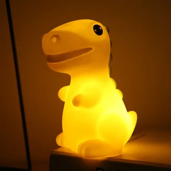 Led Dinozor Hayvan Yumuşak Gece Lambası Küçük Gece Lambası Bebek Çocuk Lamba Dekorasyon Ev Dekor Sevimli Renkli Mobilya Elektronik