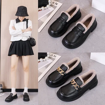 Lolita ayakkabı yeni tatlı yay makosen ayakkabı kalın topuk platform ayakkabılar Japon yumuşak kız JK üniforma ayakkabı kolej kız kadın ayakkabısı