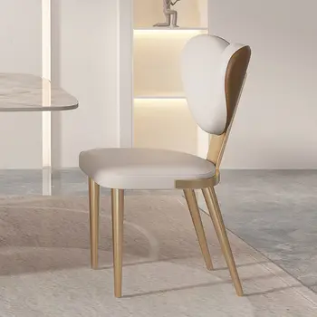 Lüks İskandinav Sandalye Tasarımcı Eğlence Manikür Yatak Odası Sandalye Makyaj Bar Arkalığı ile Chaises Salle Yemlik Mobilya Mutfak için