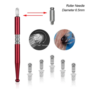 Manuel Dövme Makinesi Kaş Dudak Kalemi Microblading Kalem Kalıcı Makyaj Dövme Malzemeleri + 5 adet Tek Kullanımlık Rulo İğneler