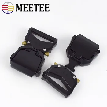 Meetee 2/5 Adet 38mm Metal Hızlı gevşetilir tokalar DIY Çanta Askısı Yan Klip Bagaj Dokuma Çırpıda Kanca Elbise Kemer Tokası Aksesuarları