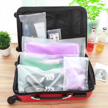 MEGA Şeffaf çanta Elbise çorap / iç çamaşırı sutyen seyahat Yıkama korumak kozmetik plastik kozmetik çantası bagaj organizatör