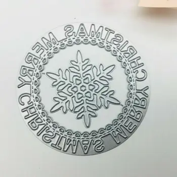Metal Kesme Ölür Stencil DIY Craft Scrapbooking Kabartma Noel Kar Tanesi